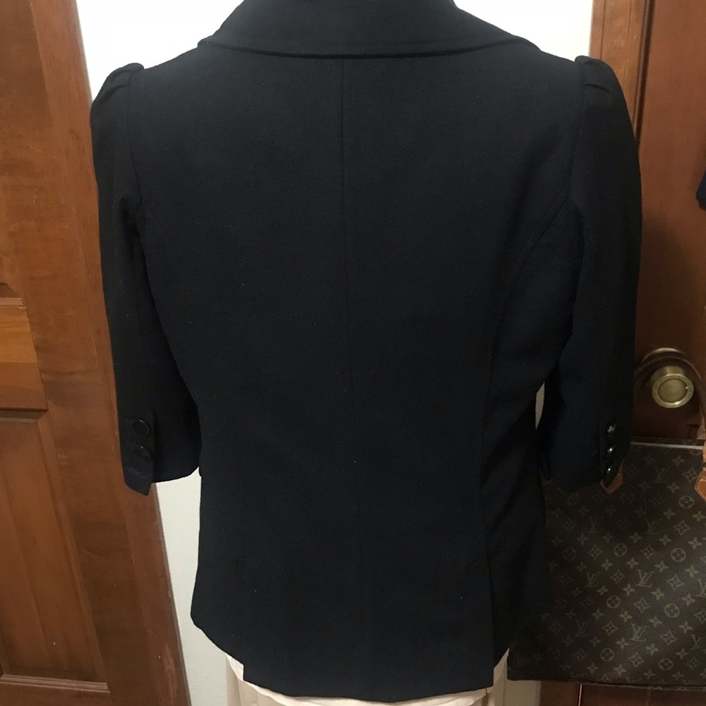 Black Wool Jacket - image 3